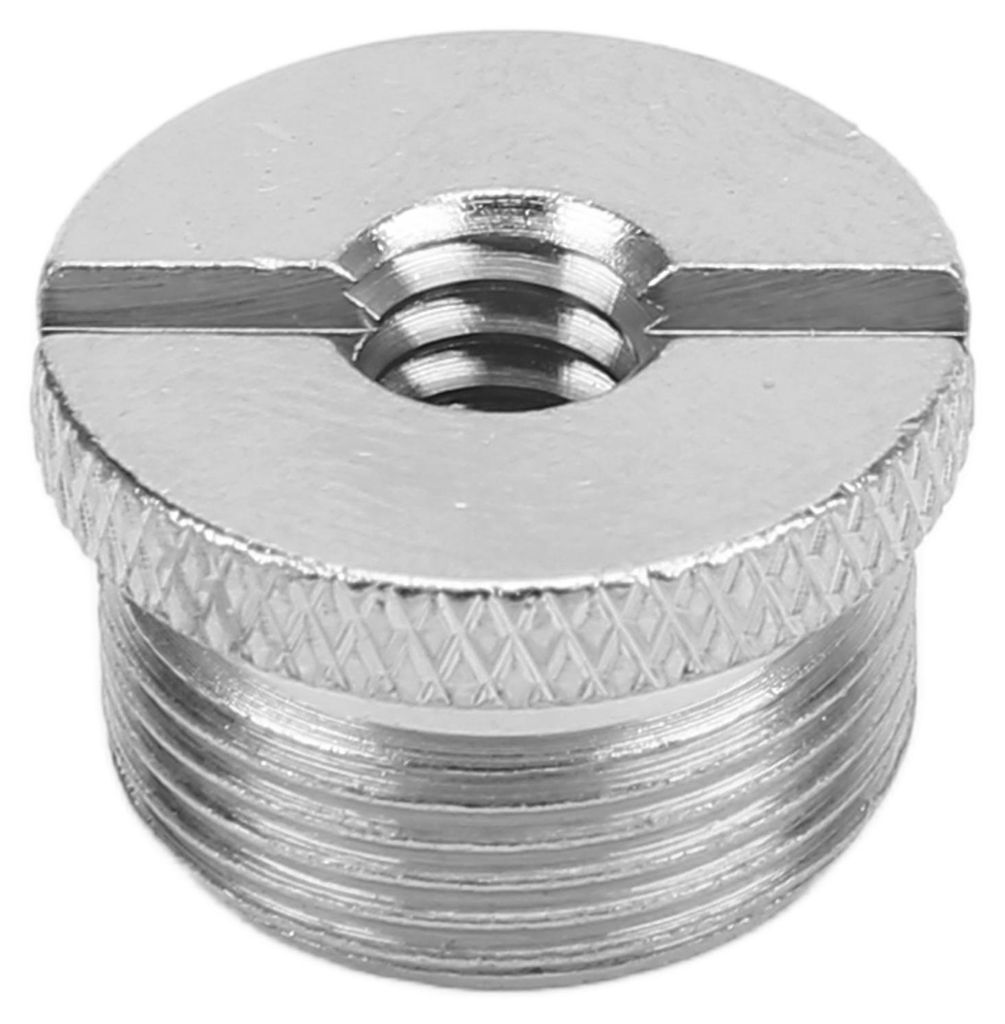 1/4 Innengewinde auf 5/8 Außengewinde-Adapter, Oberfläche eloxiert, Durbale-Mikrofongewinde-Adapter, Silber, F14A