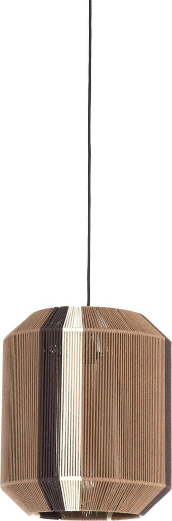 Light & Living - hängeleuchte - Kozana - braun - textil - E27 - 2982783