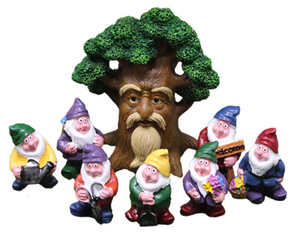 Opa-Baum-Figur, Mini-Gnom-Statuen aus Kunstharz, Blumenfeen-Miniaturen, Sammlerstücke, Feengarten-Accessoires für drinnen und draußen, Topfpflan...