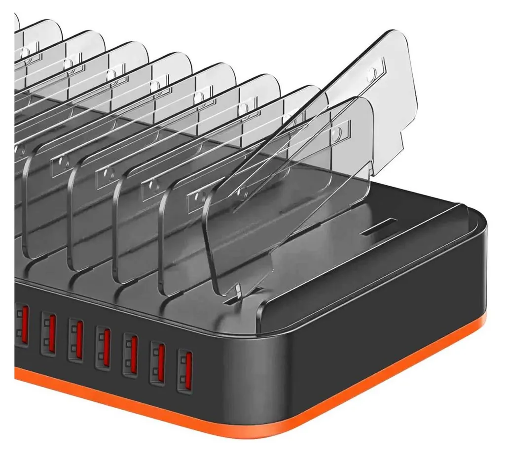 Avizar Station de Charge USB 15 Ports avec Ventilateur Intégré Noir