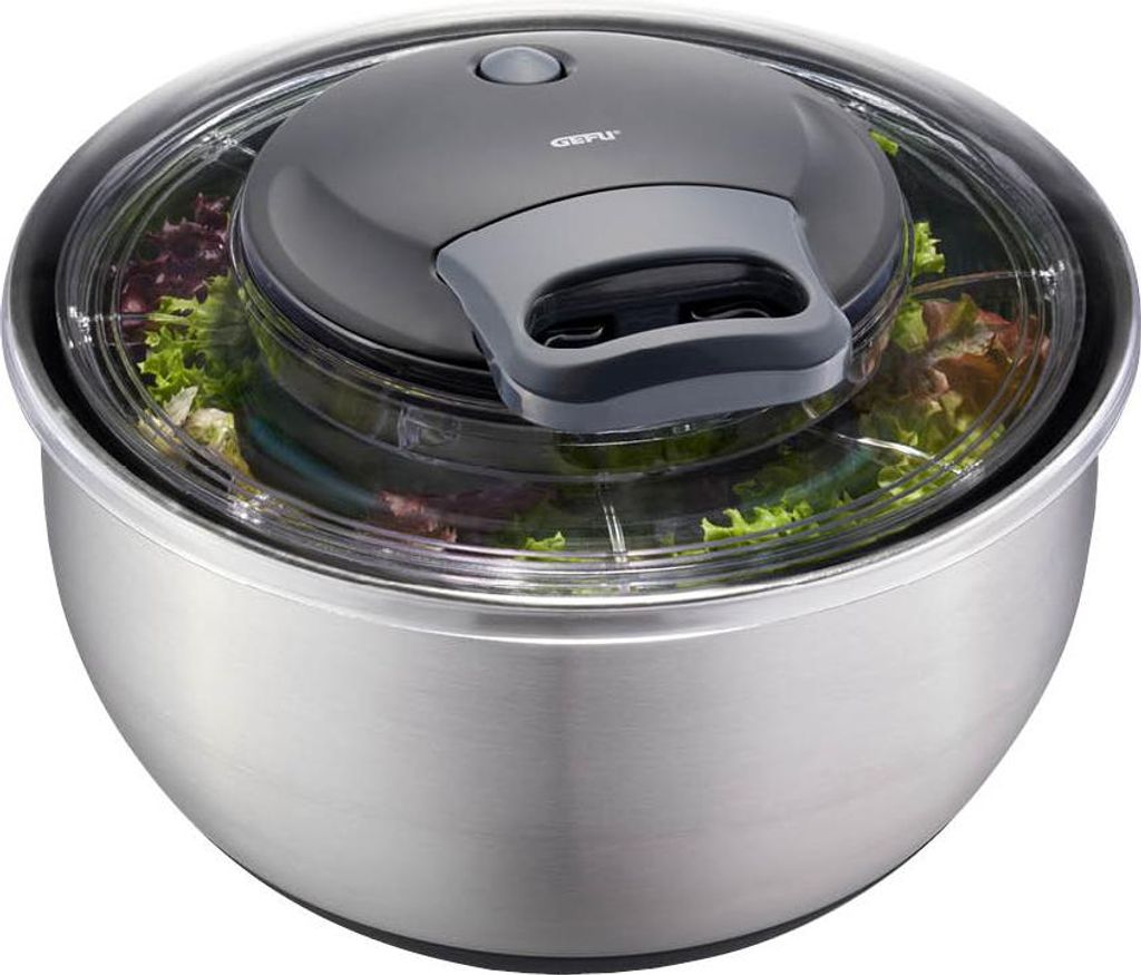 Salatschleuder PULLIT, Edelstahl, 4,5 L