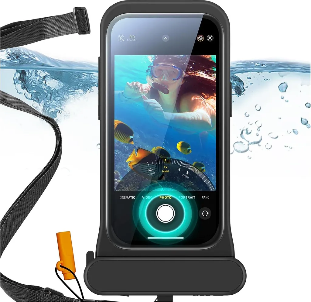 Housse étanche pour iPhone 15/14/13 noir - Protection certifiée IP68