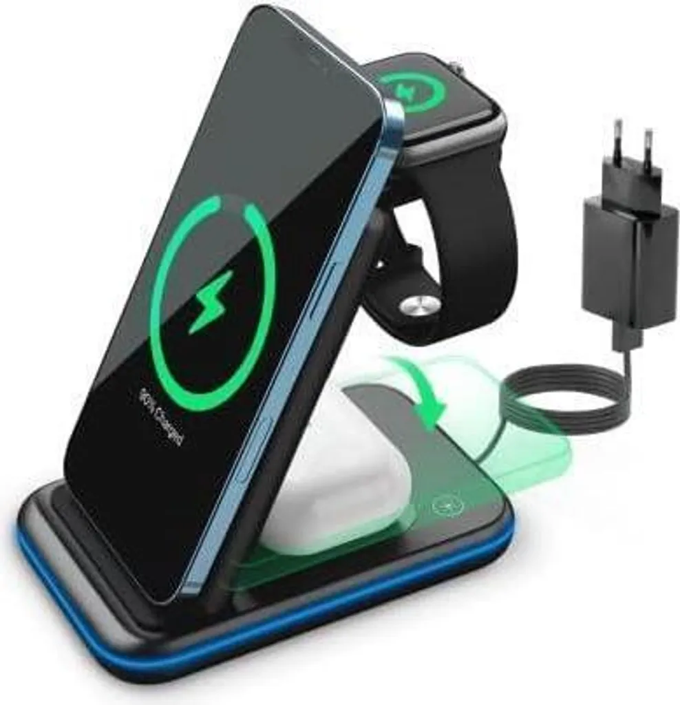 Station Canyon WS-304 Noir Charge rapide pour iPhone et Android
