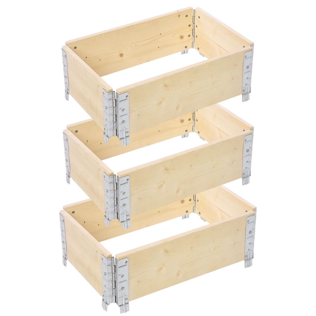 Garronda 3 pièces rehausse en bois pour palette caisse de Image du produit 