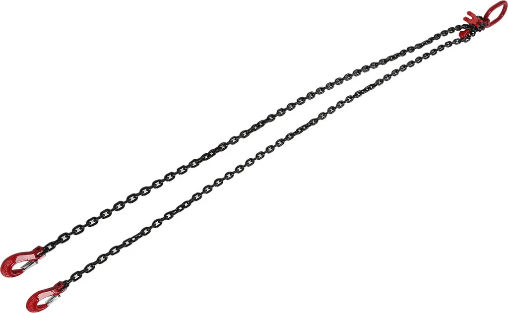 Chaîne de levage 2m 4,75t : stabilisez vos charges avec 2 crochets 8mm