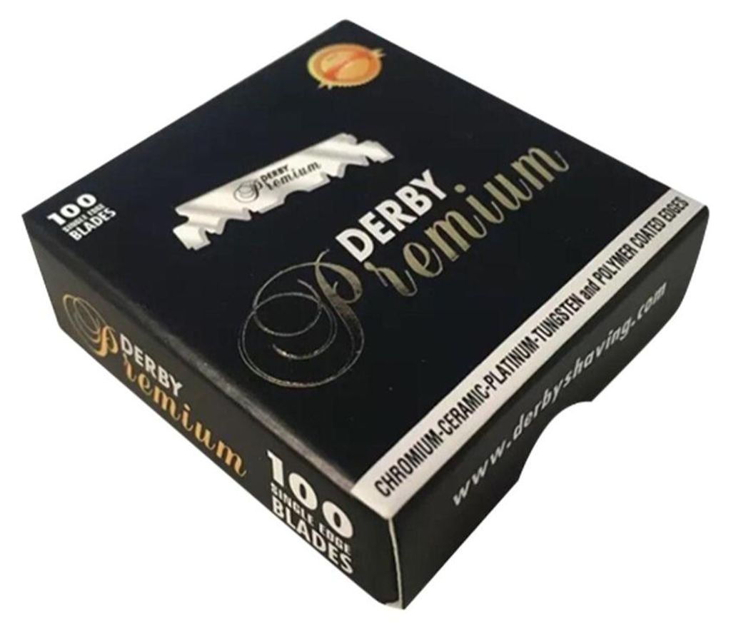 Derby Premium Black halbe Klinge Rasierklingen Produktbild 