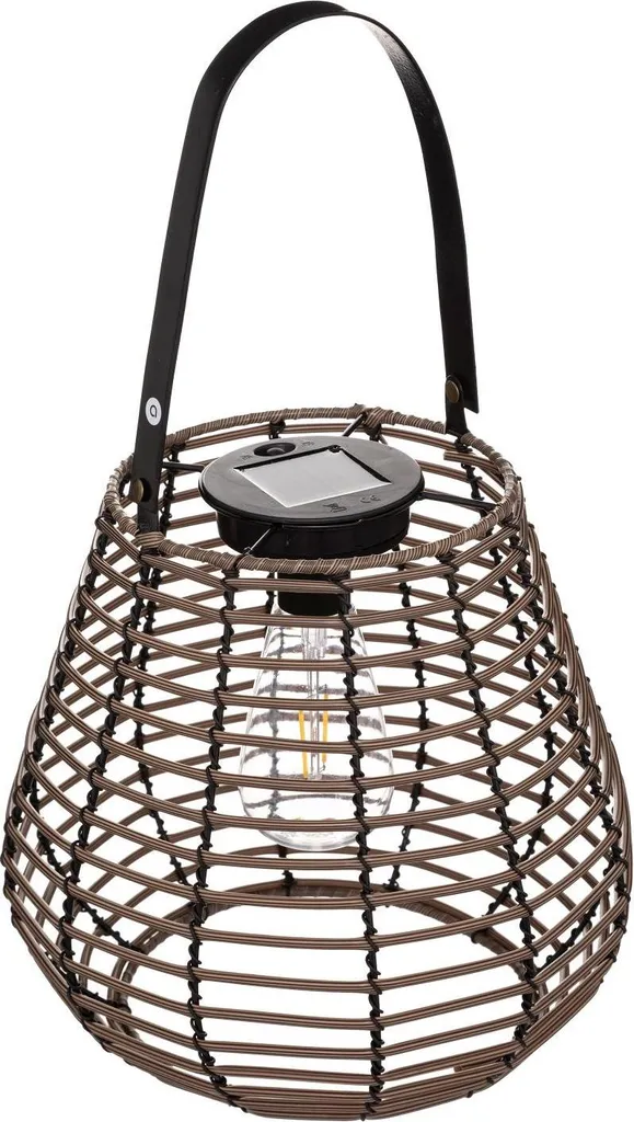 Lanterne solaire Viky métal 26 cm : illuminez votre jardin sans fil
