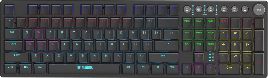 iBox AURORA K-6 clavier RF sans fil + Bluetooth QWERTY Image du produit 