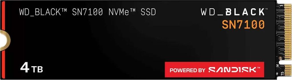 Western Digital SSD-Festplatte Black SN7100 4TB M.2 2280 Produktbild 