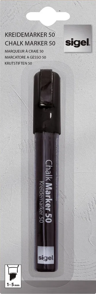 Stylo craie Sigel GL180 idéal pour vitrine de magasin et ardoise
