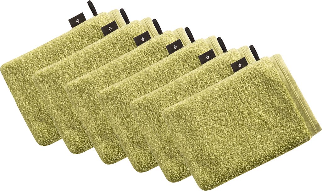 6er Pack Waschhandschuh Vegan Life von der Marke Vossen 22 x 16 cm