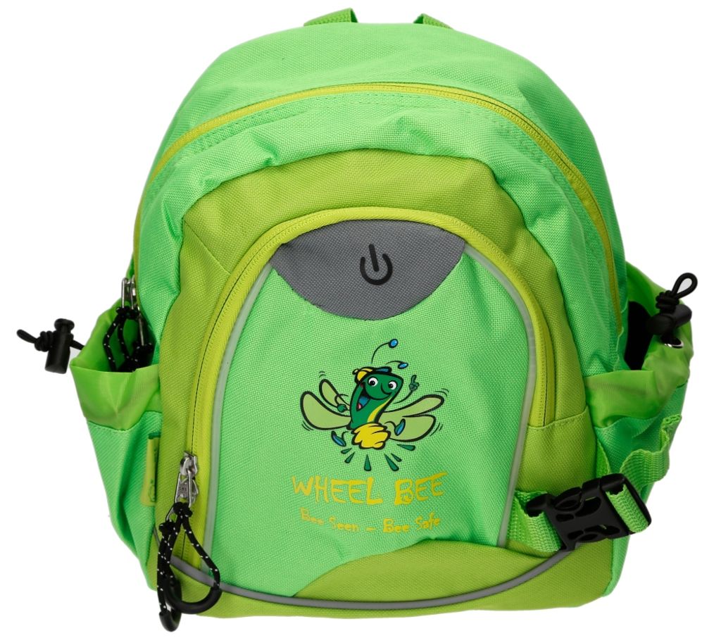 *Wheel Bee "Kiddy Bee" Junior Backpack green, LED-Light