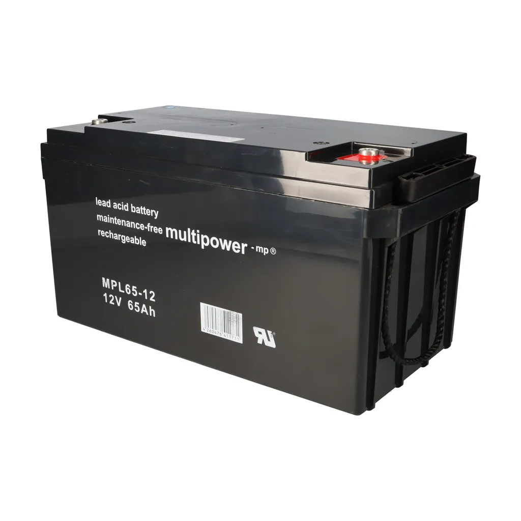 Batterie au plomb Multipower MPL65-12 12V 65Ah pour onduleur ASI - 6