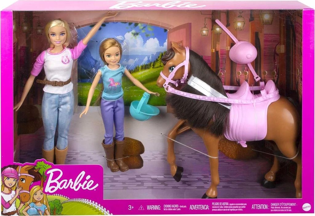 Barbie Jeżdżący zestaw do zabawy z Barbie i Stacie (GXD 65) Zdjęcie produktu 6