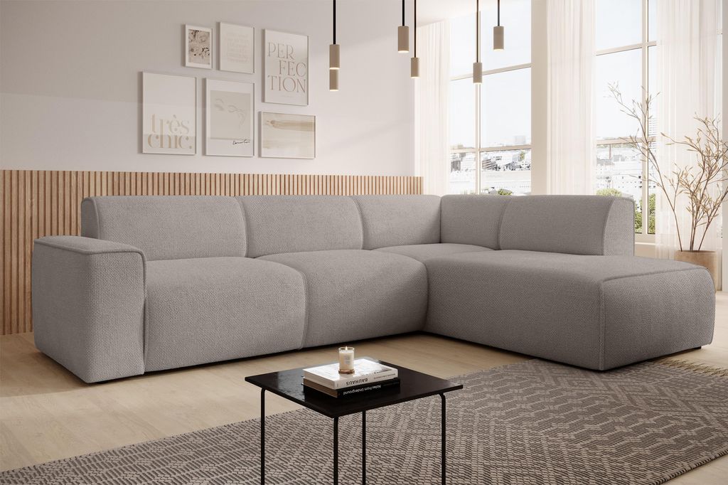 AX LIVING Couch Sofa L Form Didim L Beige – 292 cm, Produktbild 