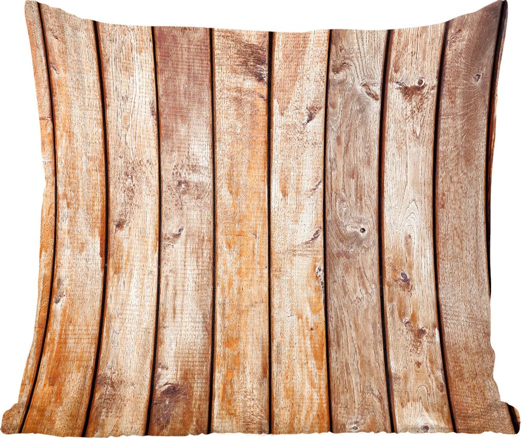MuchoWow Zierkissen Sofakissen Wohnzimmer Dekokissen 60x60 cm Holz - Regale - Wand - Sitzfläche - Foto Polster