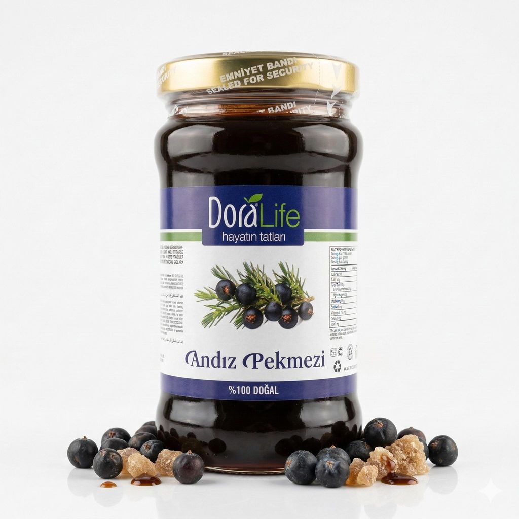 Dora Life - Wacholderbeerensirup Glas 380g Produktbild 