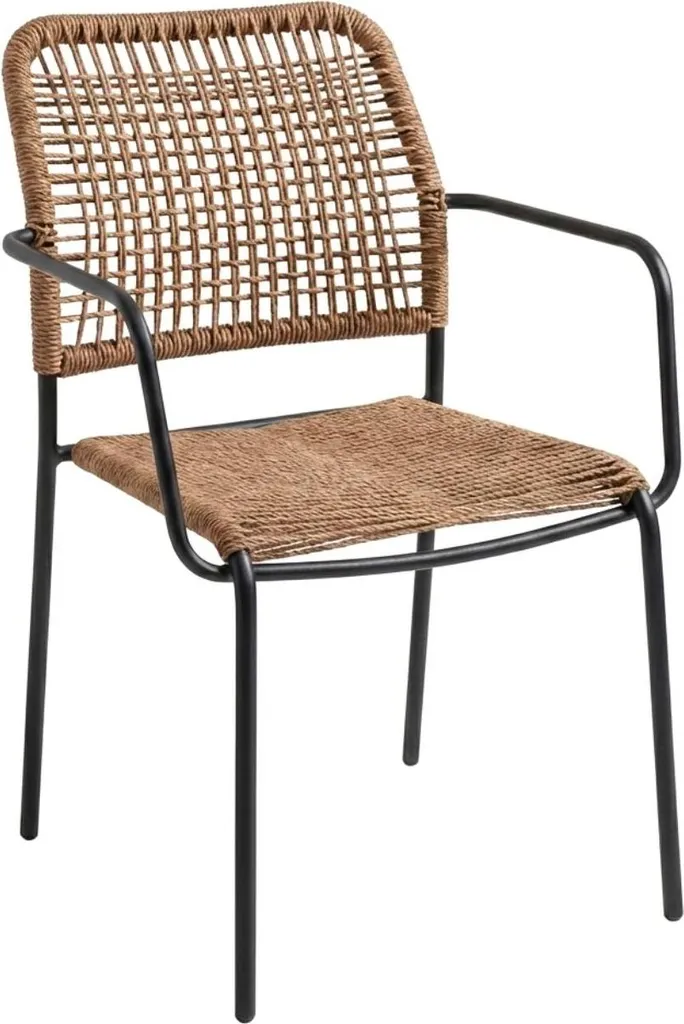 Fauteuil SOLEA en corde pour terrasse et balcon - Meuble de détente