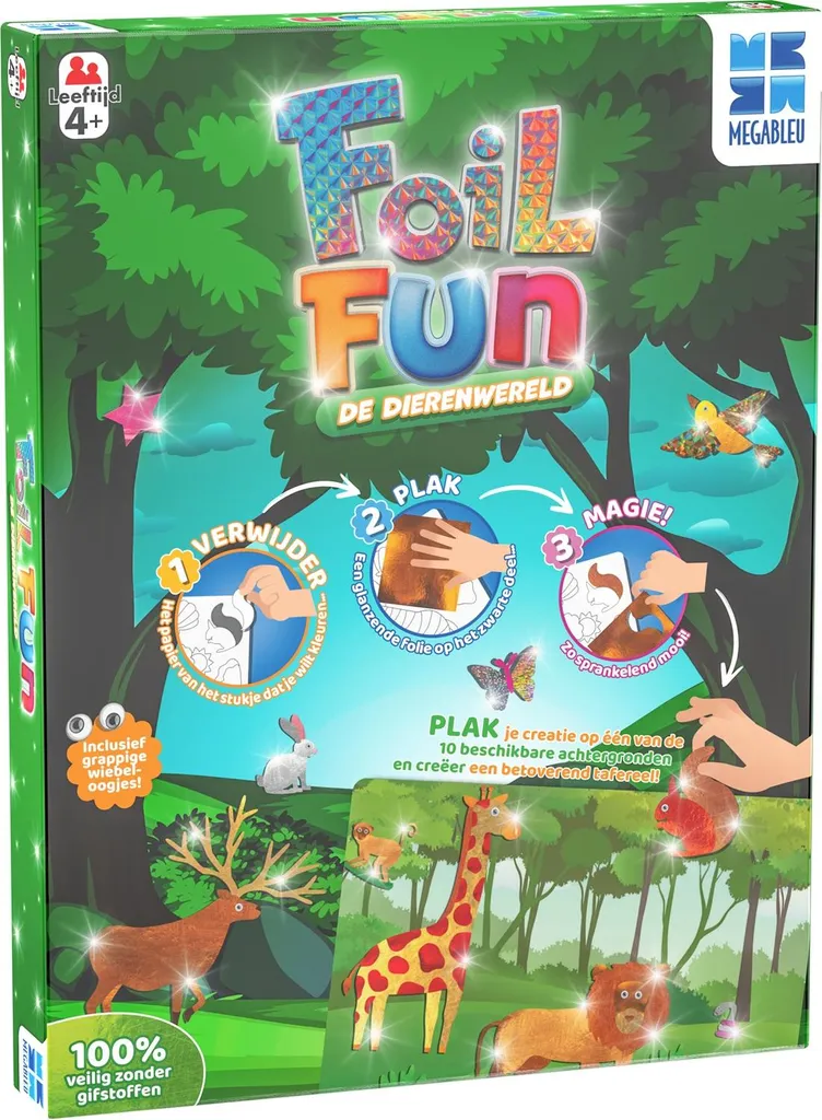 MEGABLEU Foil Fun, Set creativo per bambini, 4 anni, Multicolore - 1