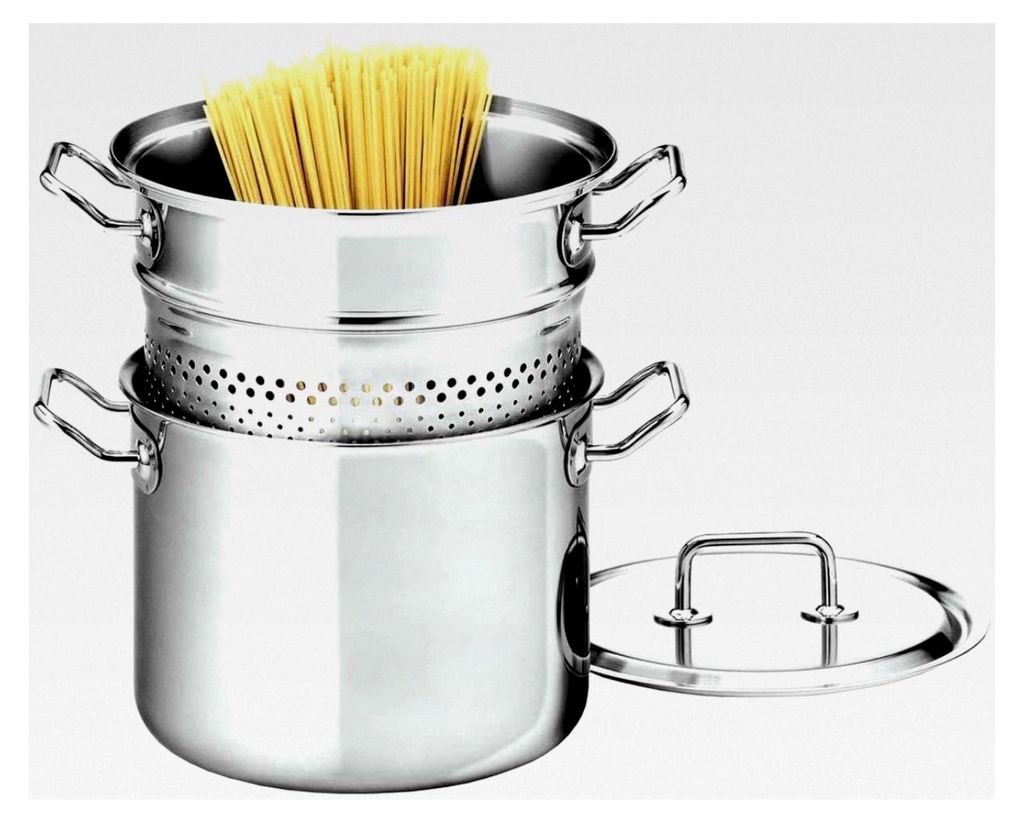 Pasta-Set Brigade Premium, Edelstahl, silber, 27,8 x 28,4 x 30,4 cm