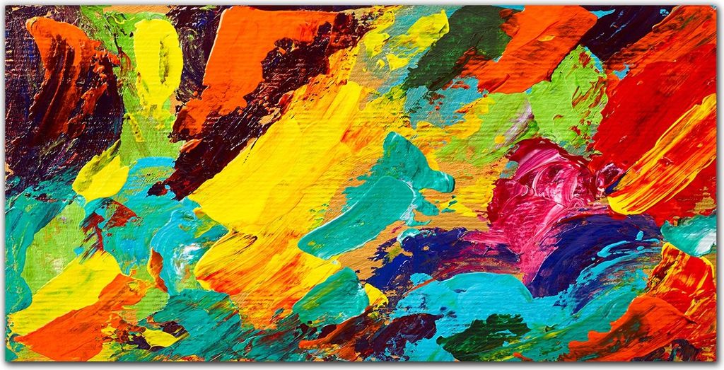 Coloray Bild aus Acryl 100 cm x 50 cm - Küche Wanddekoration Dekoration Wohnzimmer Gehärtetes Acryl Acrylblock mit Bild - Bunte Farbe
