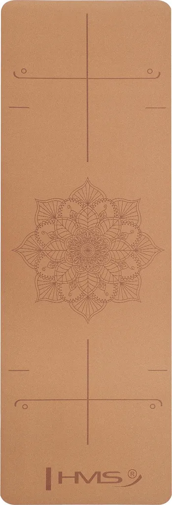 Tapis de Yoga Naturel en Liège et TPE HMS YM11 - Confort 4mm Antidérapant