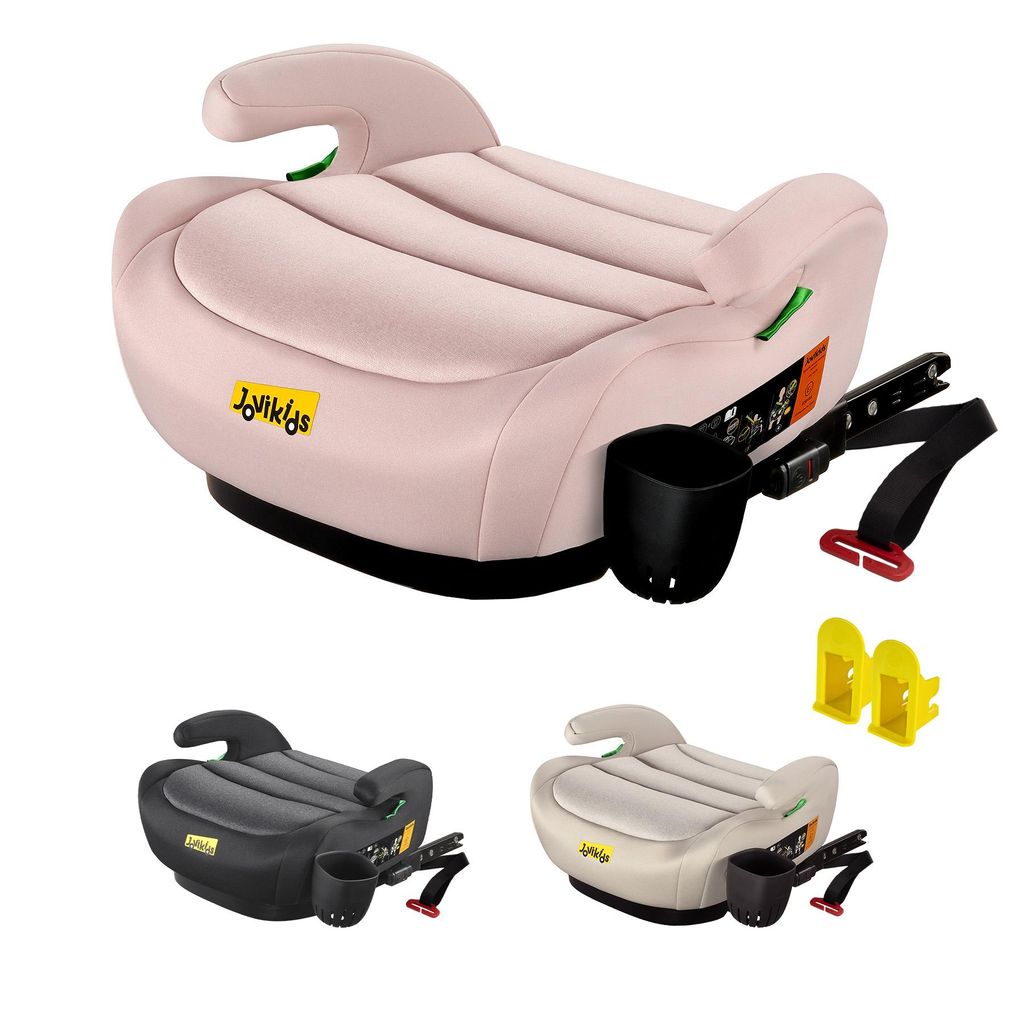 Jovikids OHHO+ Portable Booster Seat with Cup Holder, for Kids Travel Car Seat, 125-150cm