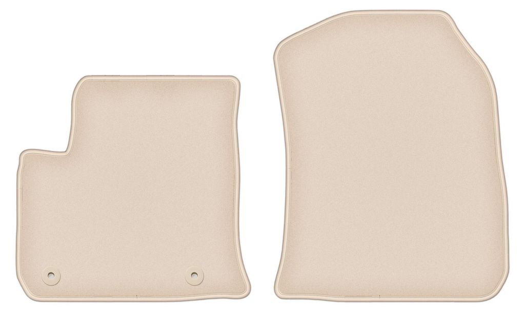 DURBAN Beige Velours-Fußmatten vorne für Jeep Avenger Elektro Crossover (2023-)