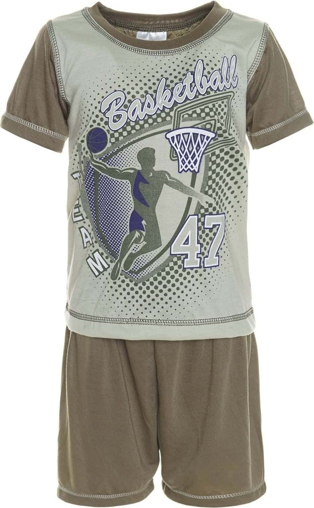 New Look Jungen Schlafanzug Pyjama Grün 104