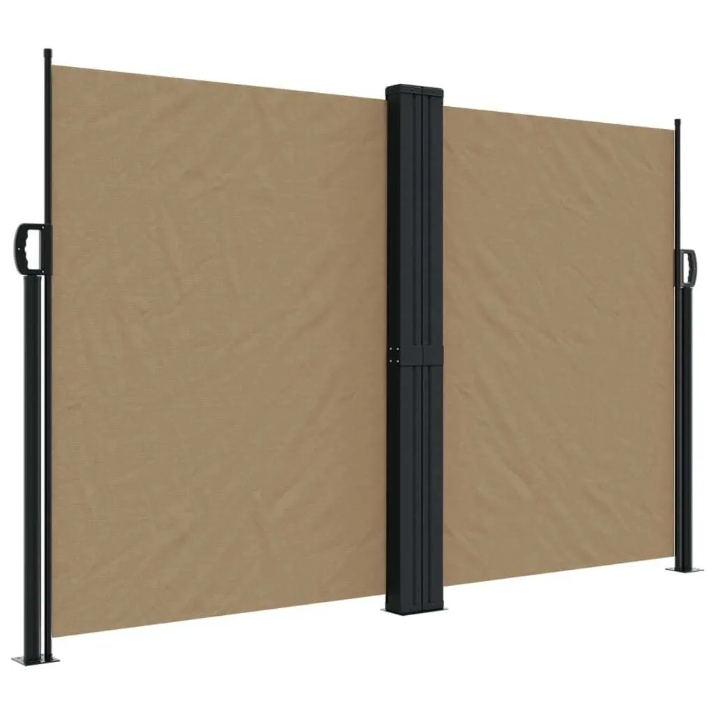 Separatore Laterale Estensibile 160x600 cm Taupe - Uso Commerciale