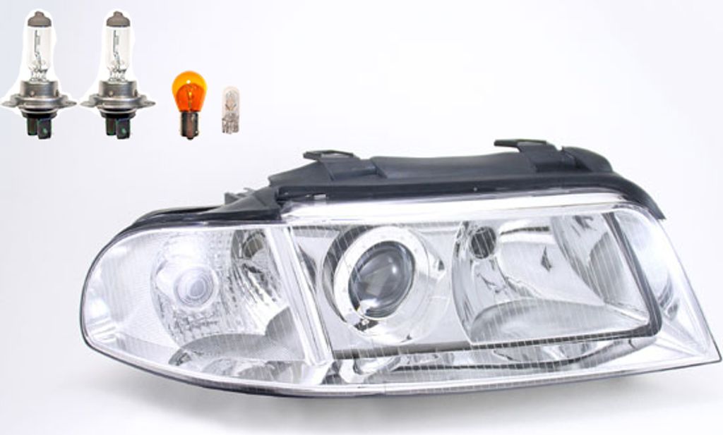 Johns, Scheinwerfer Halogen HSW passend für Audi A4 8D 02/99- 11/00 Rechts Leuchtmittel 8D0941030AK