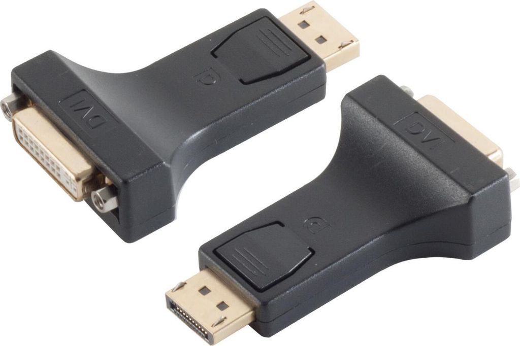 shiverpeaks -BASIC-S--Adapter, Displayport-Stecker auf DVI-Kupplung (24+1), vergoldete Kontakte (BS77402)