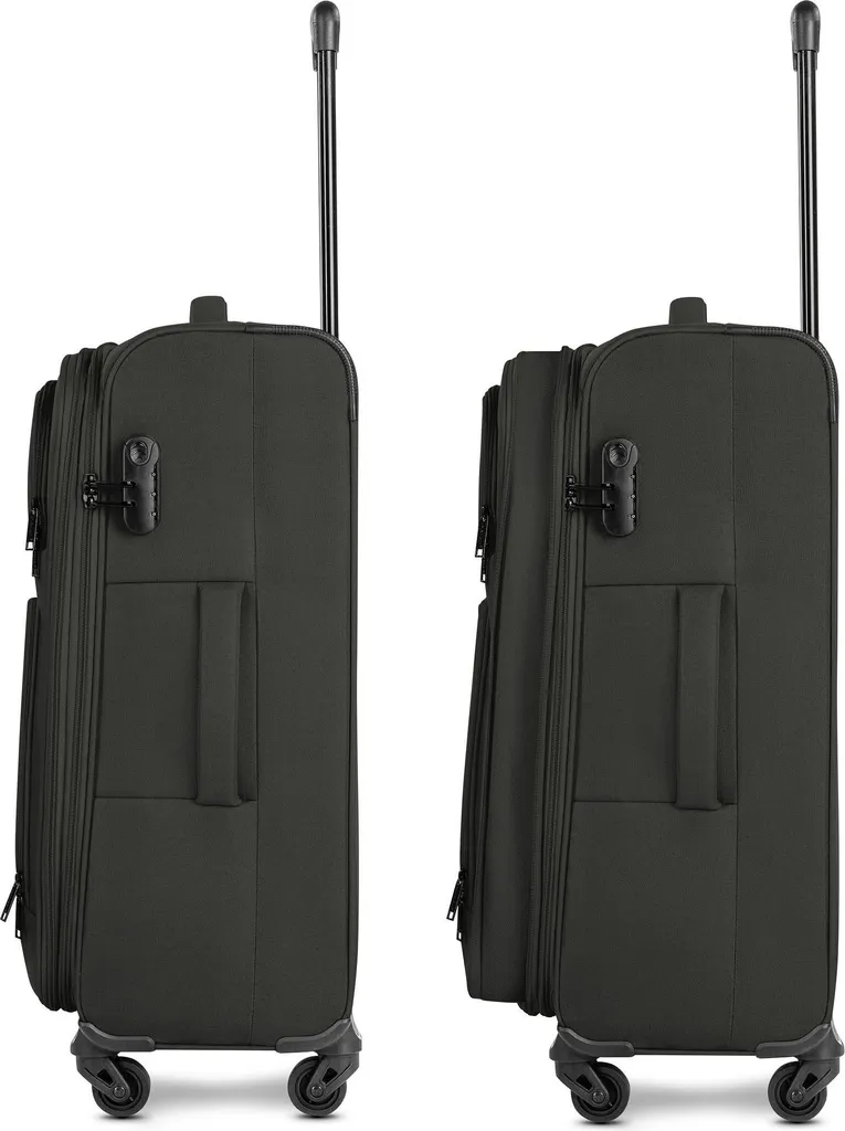 Valise extensible SMARTBOX Edition 04 trolley noir 4 roues 69cm