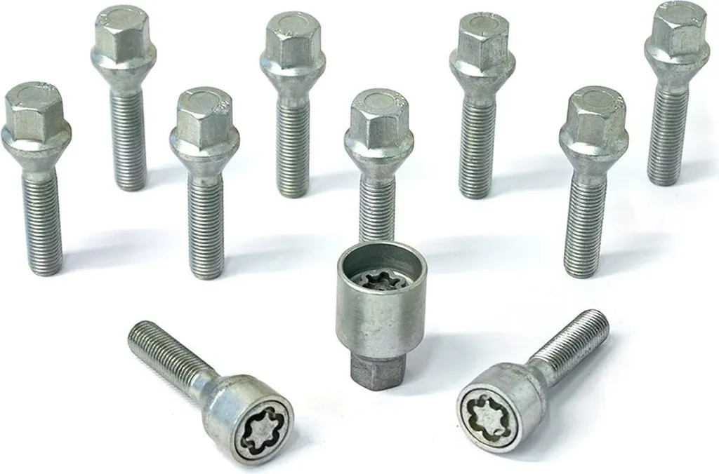 H&R 10x Vis à Tête Conique M12x1,5x24mm SW17 - Set 1252401SET