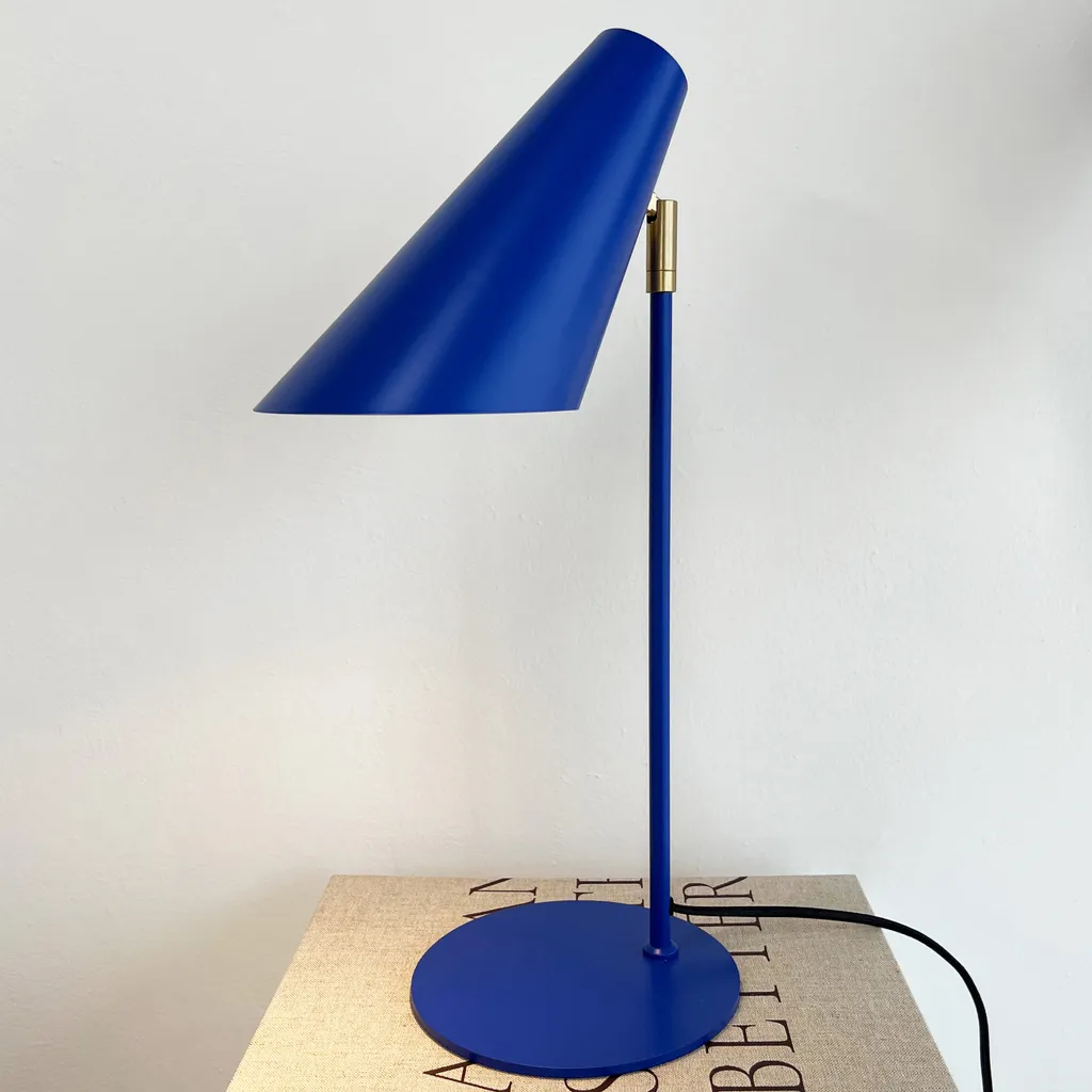 Lampe de lecture LED Cale bleu - Lampe de table et de chevet polyvalente