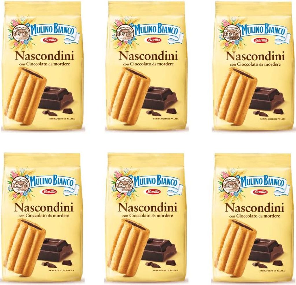 6x Mulino Bianco kekse Nascondini mit Schokolade 330g Produktbild 