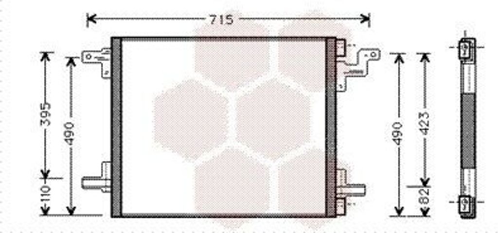 VAN WEZEL 30005270 - OE 1638300070 Klimakondensator für M-Klasse (W163)