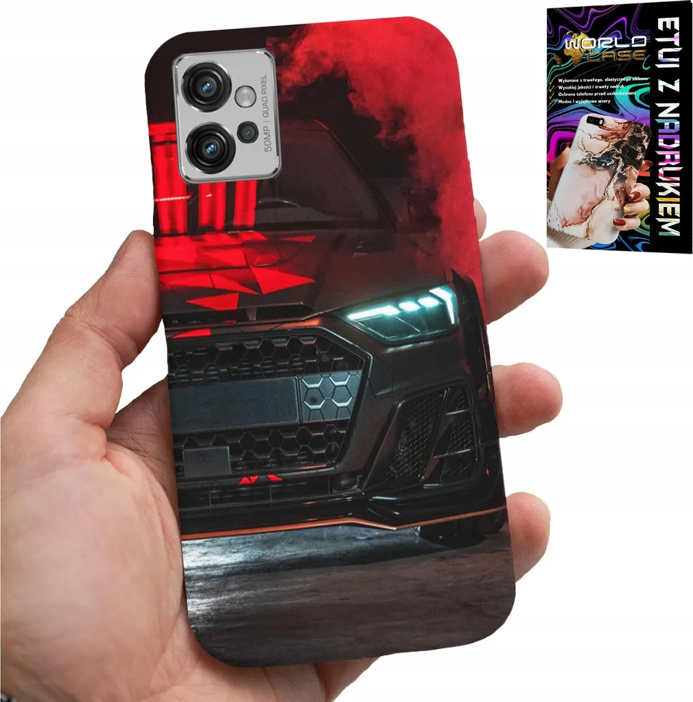 Cover Motorola G32 Design Car Auto Fan con Vetro Temperato Incluso