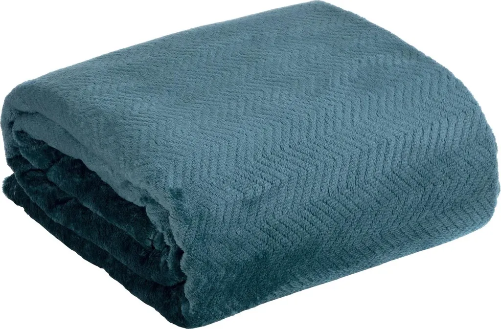 Couverture Design91 CINDY5 150x200 cm bleu foncé douce et douillette