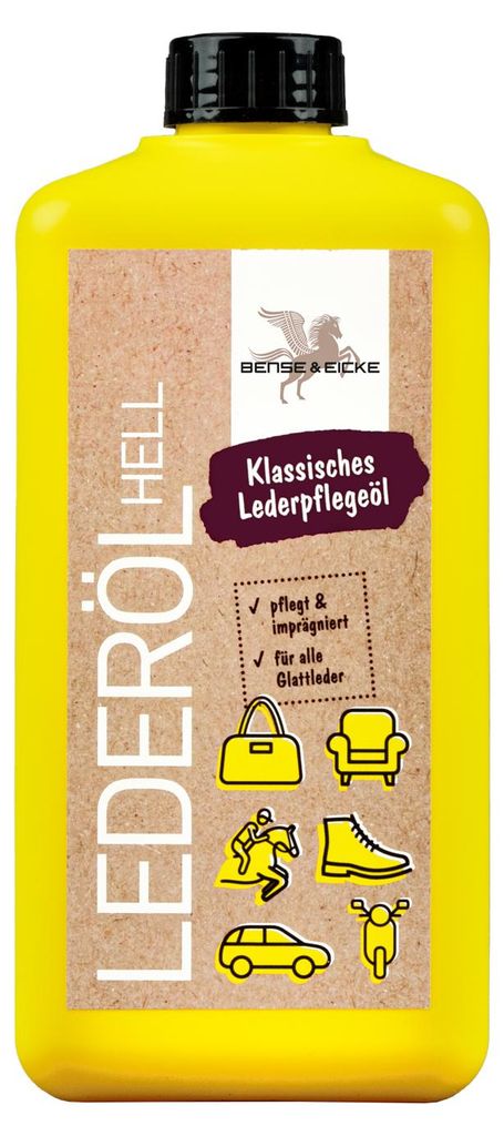 B & E Lederöl, 1000 ml für alle Glattleder, Sattelzeug, Produktbild 