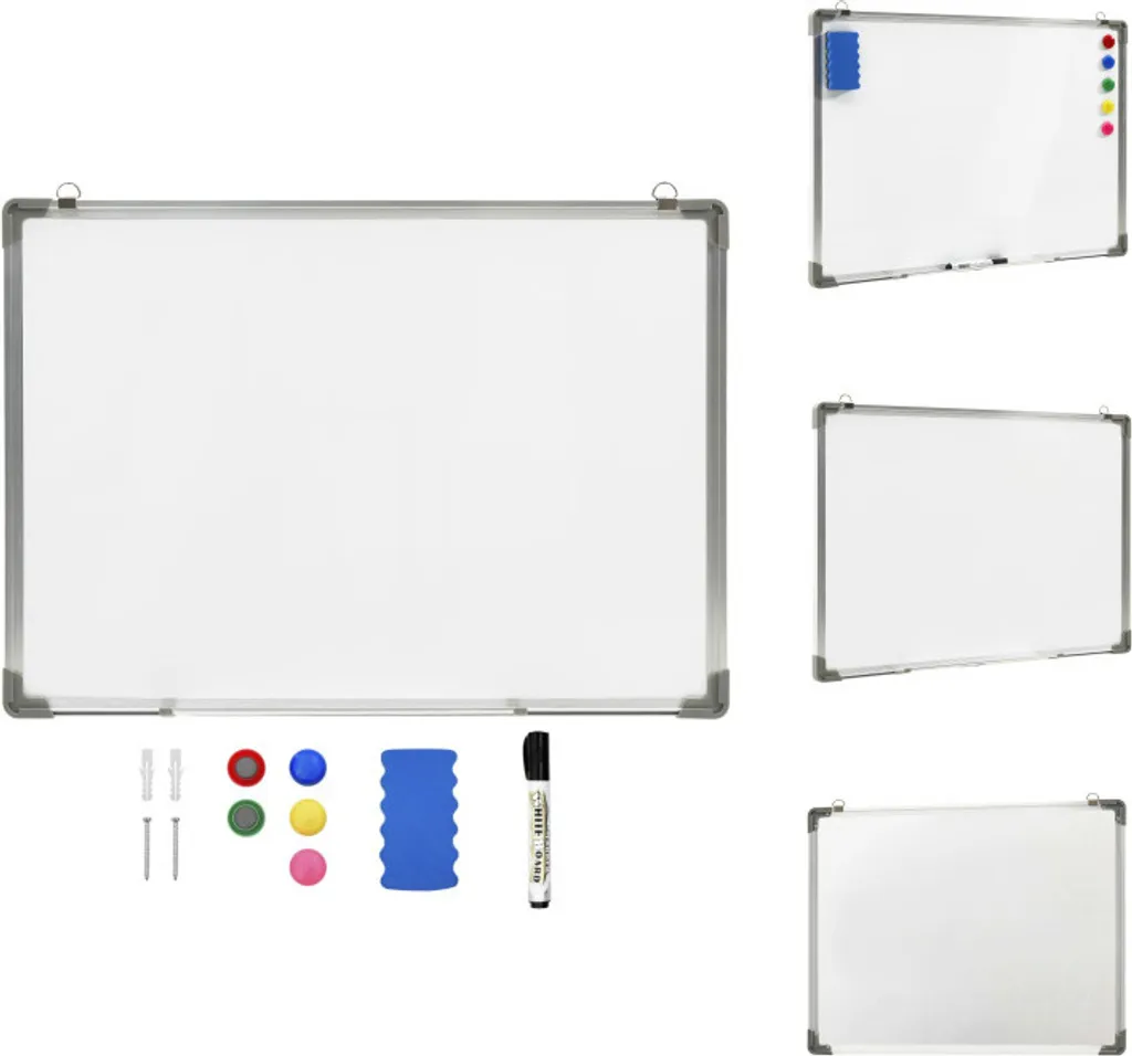 Lavagna Magnetica vidaXL 70x50 cm in Acciaio - Acquista Online Ora