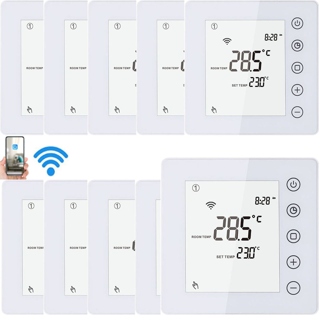 10X WIFI Thermostat Smart WIFI Raumthermostat Produktbild 