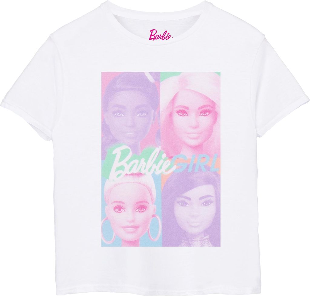 Barbie - T-Shirt für Mädchen NS7602 (158-164) (Weiß/Pink/Violett)