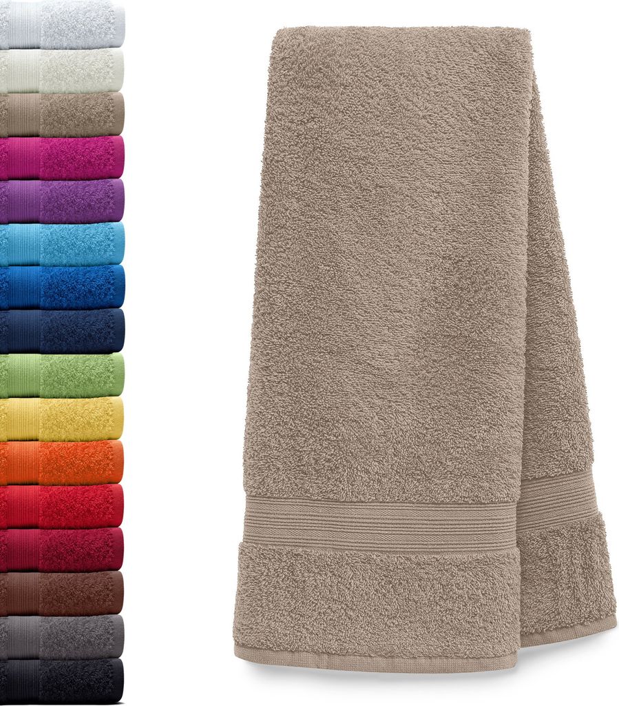 AR Line ARIZONA Handtuch-Serie – 500 g/m² Frottier in 9 Größen verfügbar, Größe: Saunatuch XXL 100x200 cm, Farbe: Beige