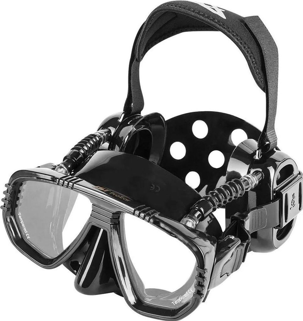 Tecnomar Pro Ear Antifog Diving Mask Nero Nero Taglia Unica Immagine del prodotto 