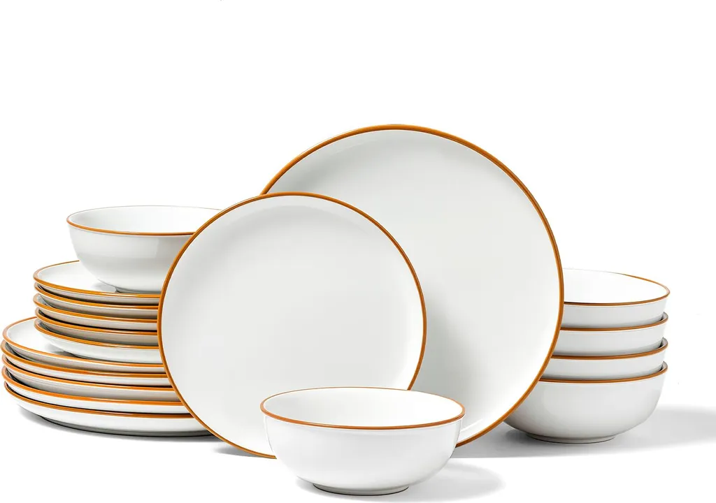 Servizio Piatti VEVOR 18 Pezzi in Ceramica | Moderno e Antigraffio