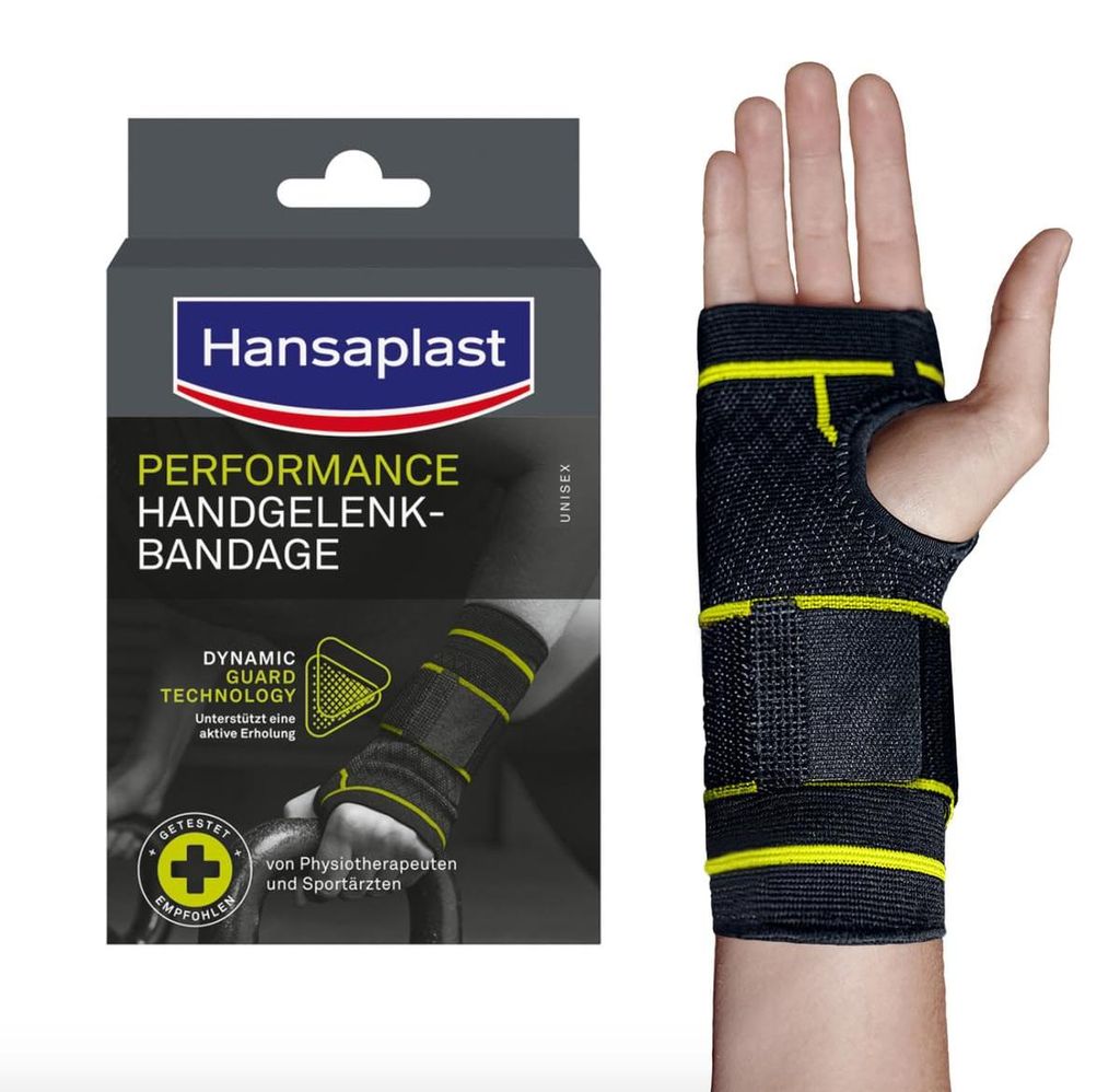 Hansaplast Performance Handgelenk-Bandage, stabilisiert das Produktbild 