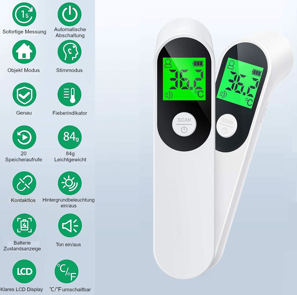 Fieberthermometer kontaktlos digital Afac