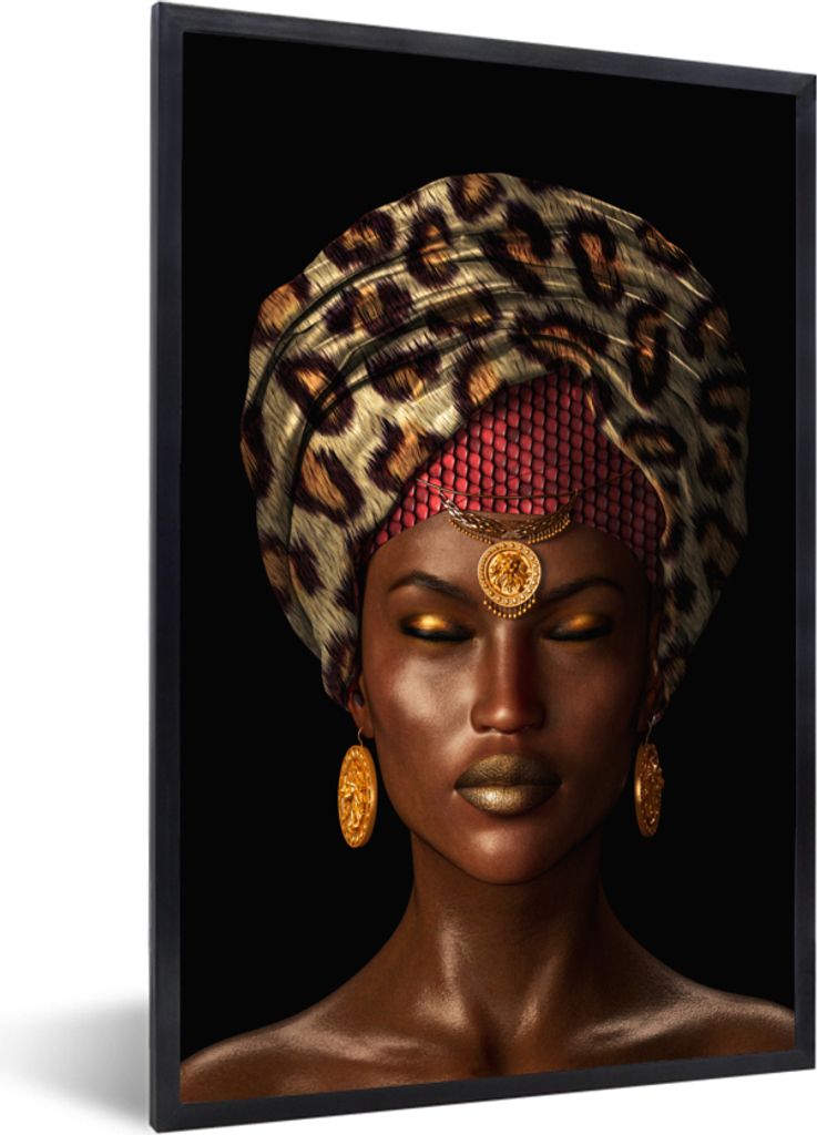 MuchoWow MuchoWow Gerahmtes Poster Frauen - Farben - Accessoires 20x30 cm - Poster mit zchwarzem Bilderrahmen - Drucken - Bilder Poster im Rahmen