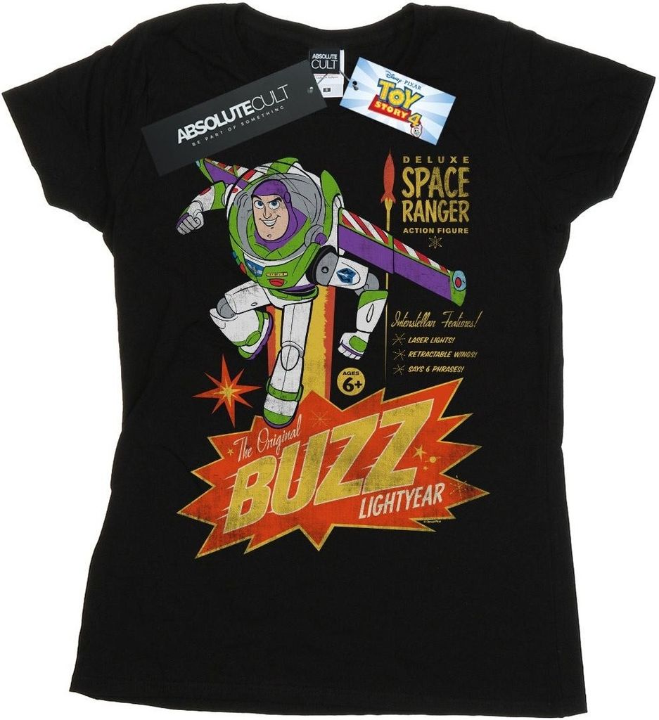 Disney - "Toy Story 4 The Original Lightyear" T-Shirt für Damen BI44363 (M) (Schwarz)
